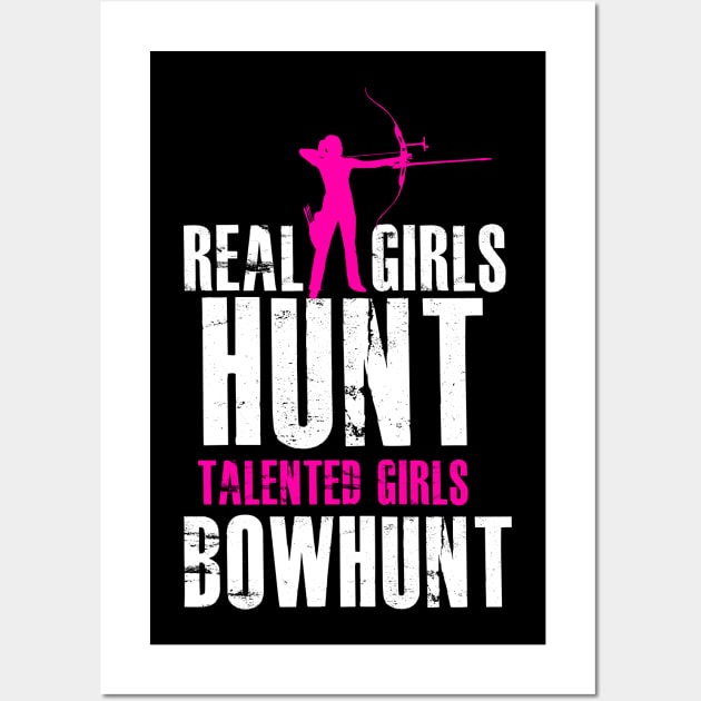 Girls Bowhunter, Girls Bow Hunting, Women Bow Hunter, Huntress Wall Art by jmgoutdoors